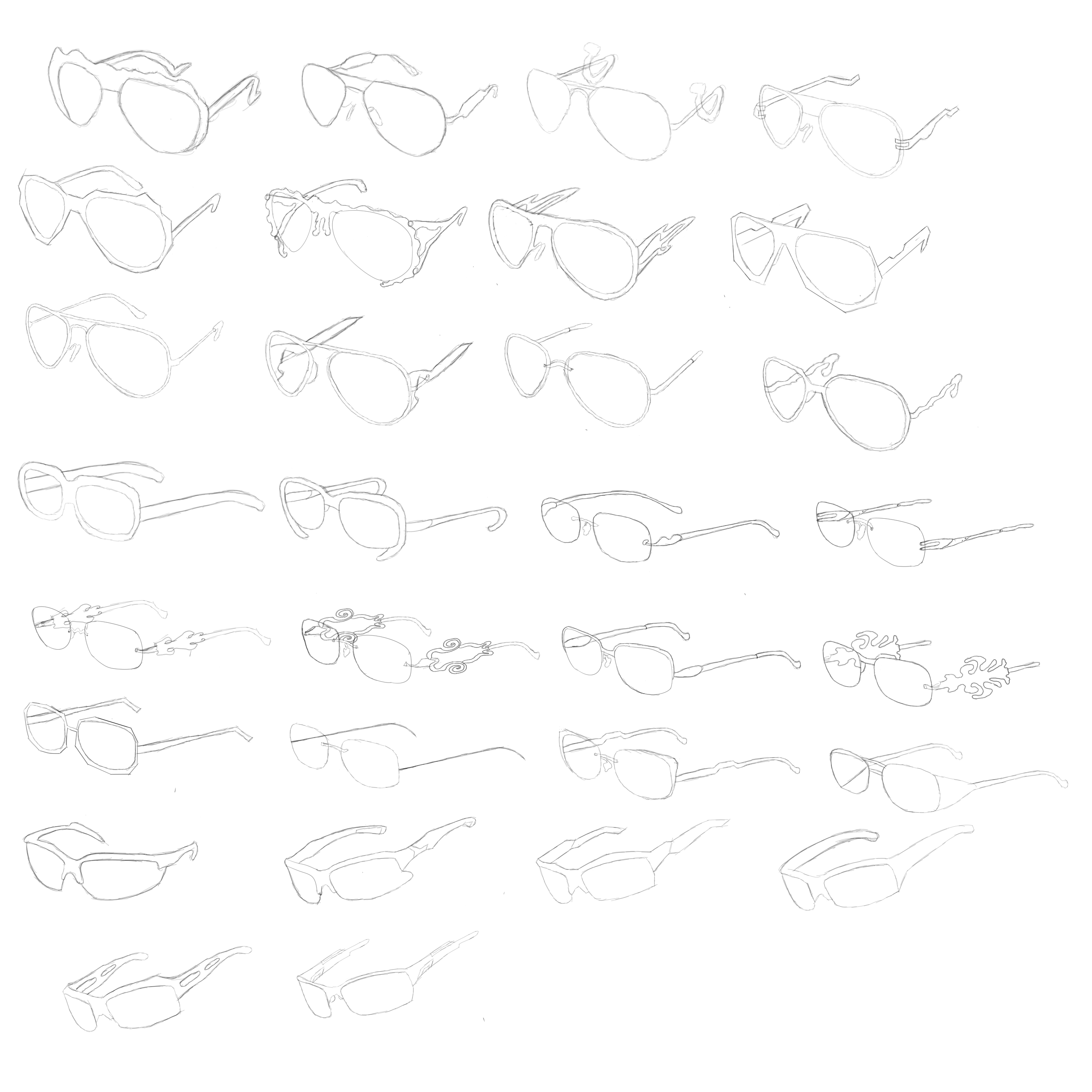 Boring Glasses Concept Sketch