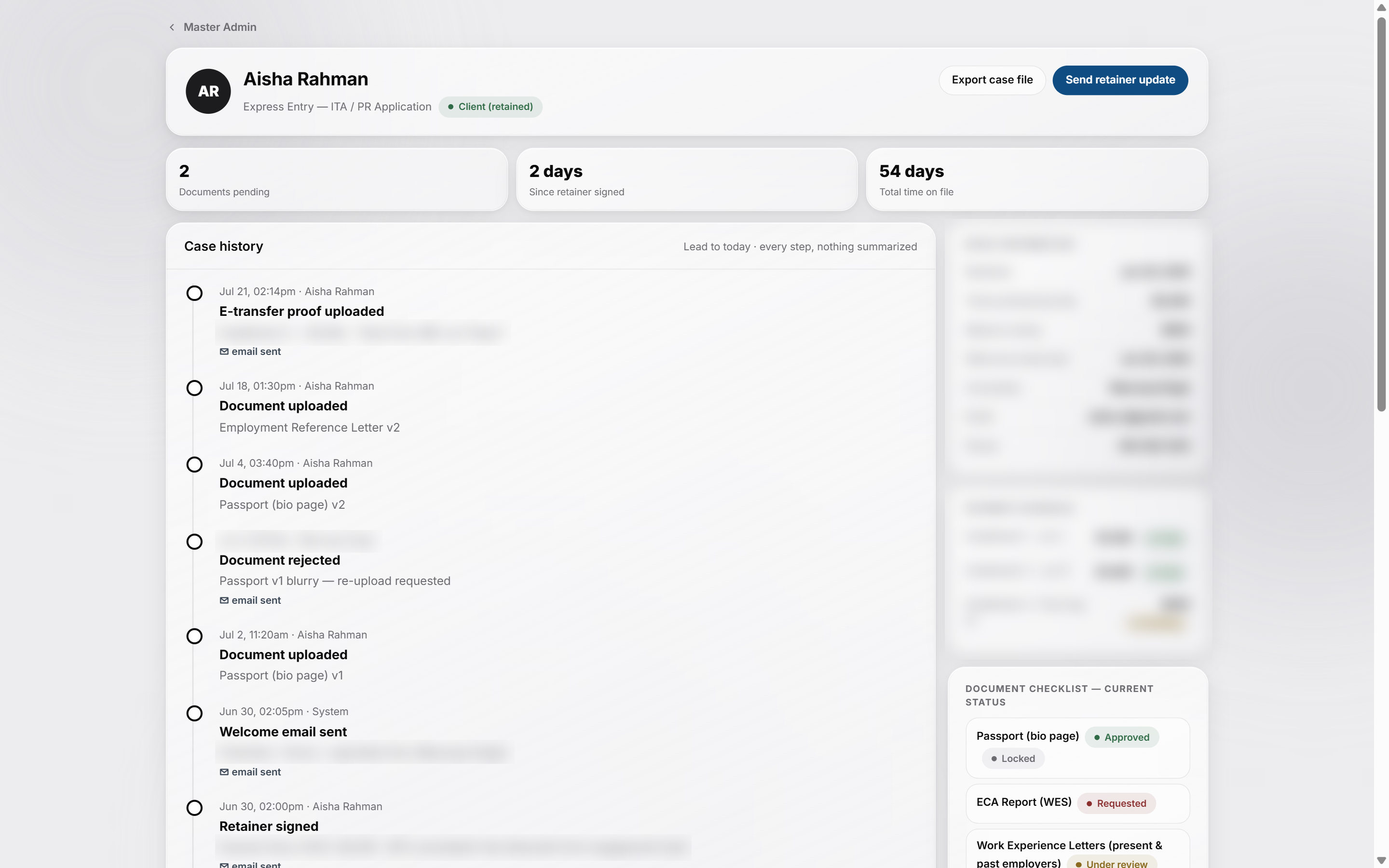 Full Case File, shipped history-centered version
